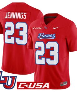 Rashad Jennings Jersey 23 Liberty Flames 2025 Vapor Limited Stitched Red
