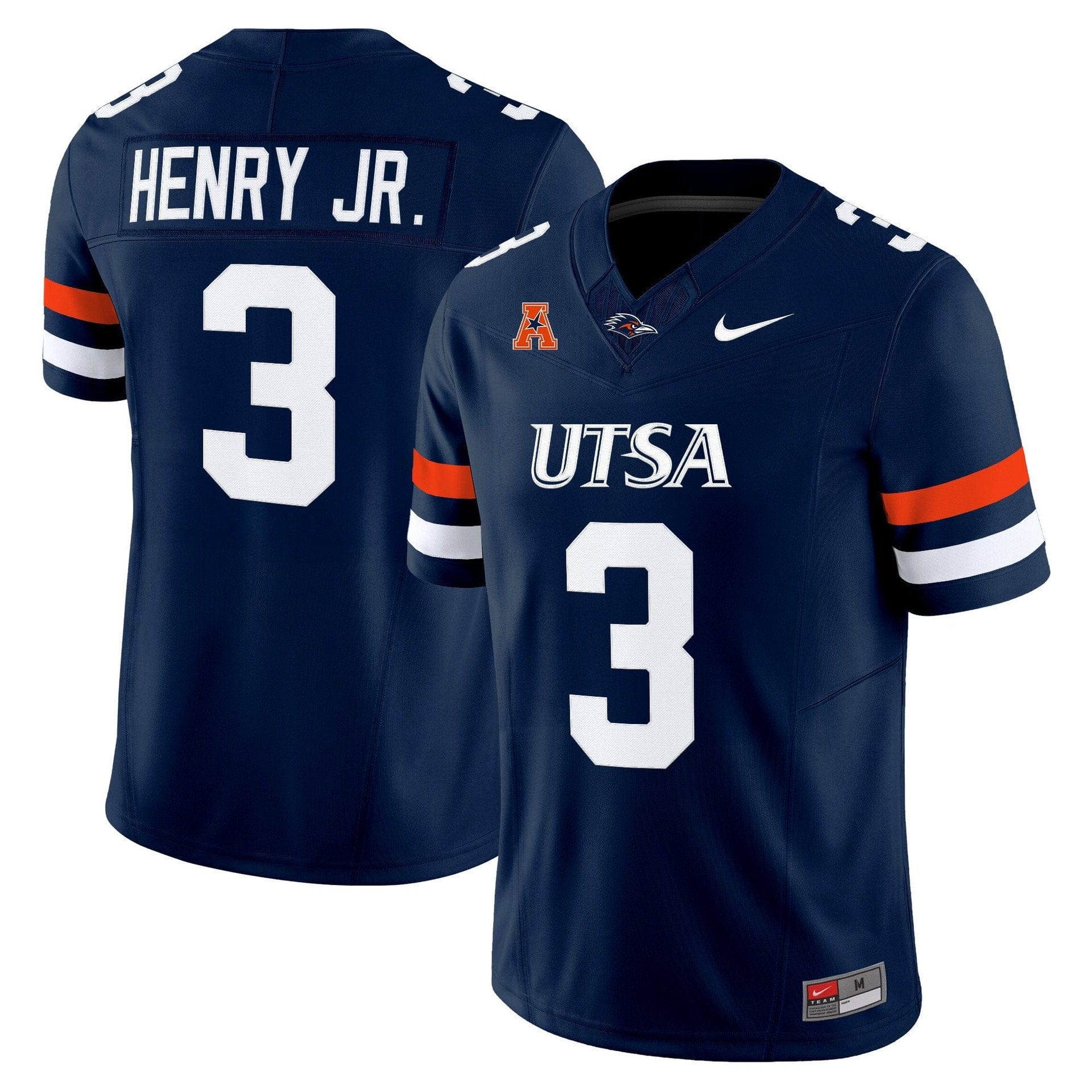 Robert Henry Jr Jersey #3 UTSA Roadrunners 2025 Vapor Limited Stitched - Image 2