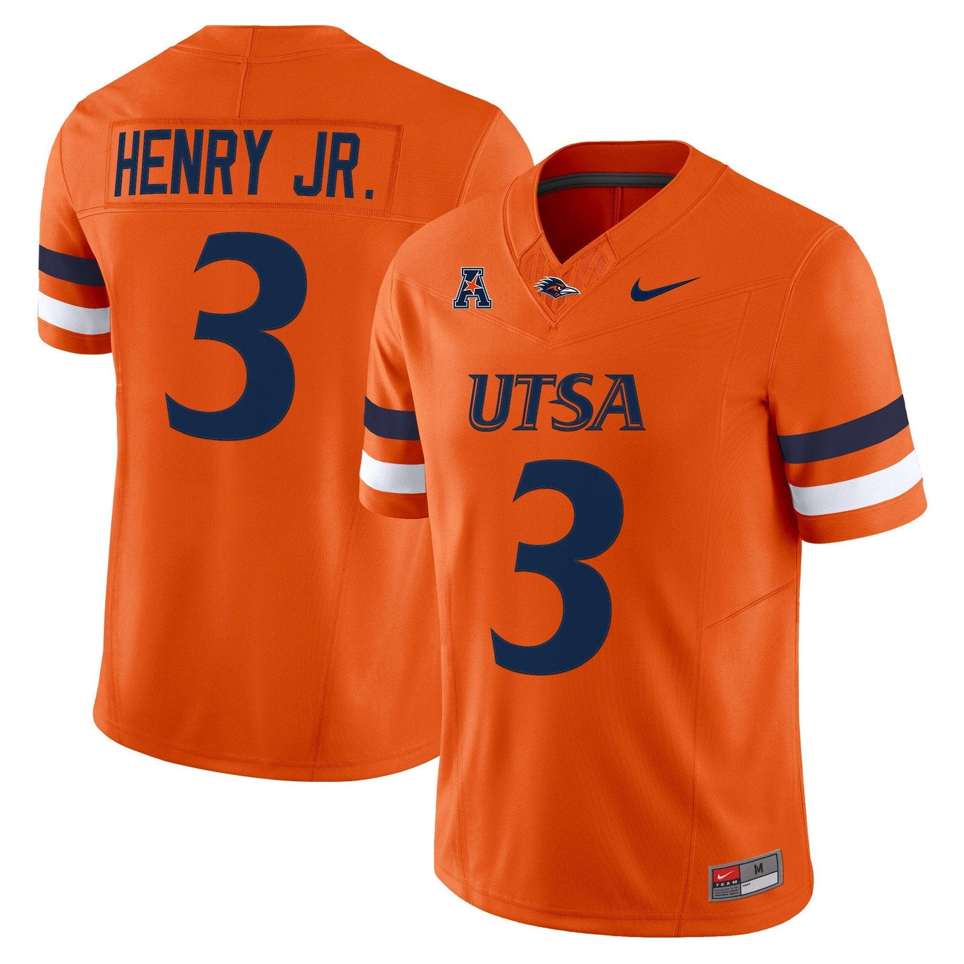 Robert Henry Jr Jersey #3 UTSA Roadrunners 2025 Vapor Limited Stitched - Image 3