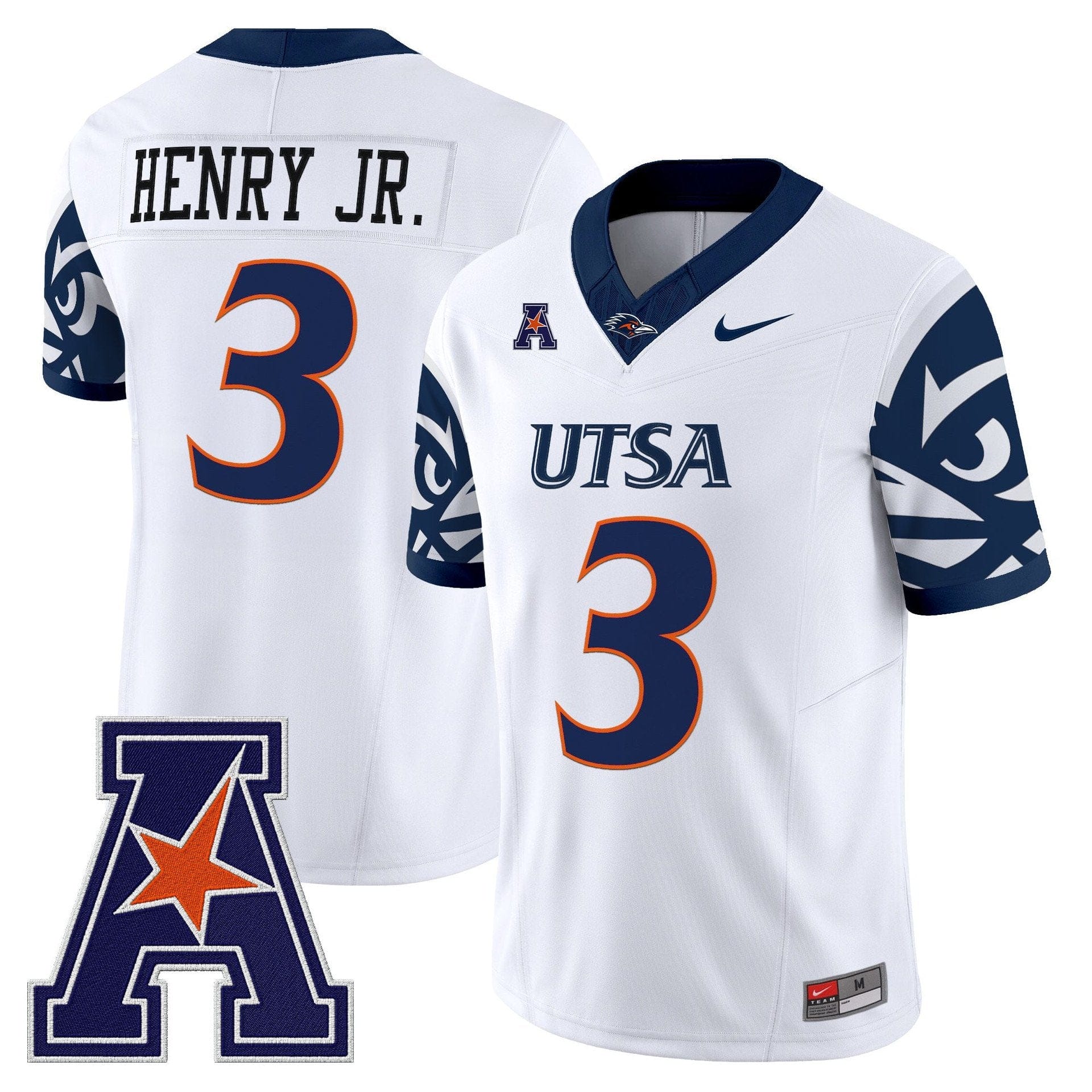 Robert Henry Jr Jersey 3 UTSA Roadrunners 2025 Vapor Limited V2 Stitched White 87b976b3 36dc 41a0 8f0d f443a8d96d75