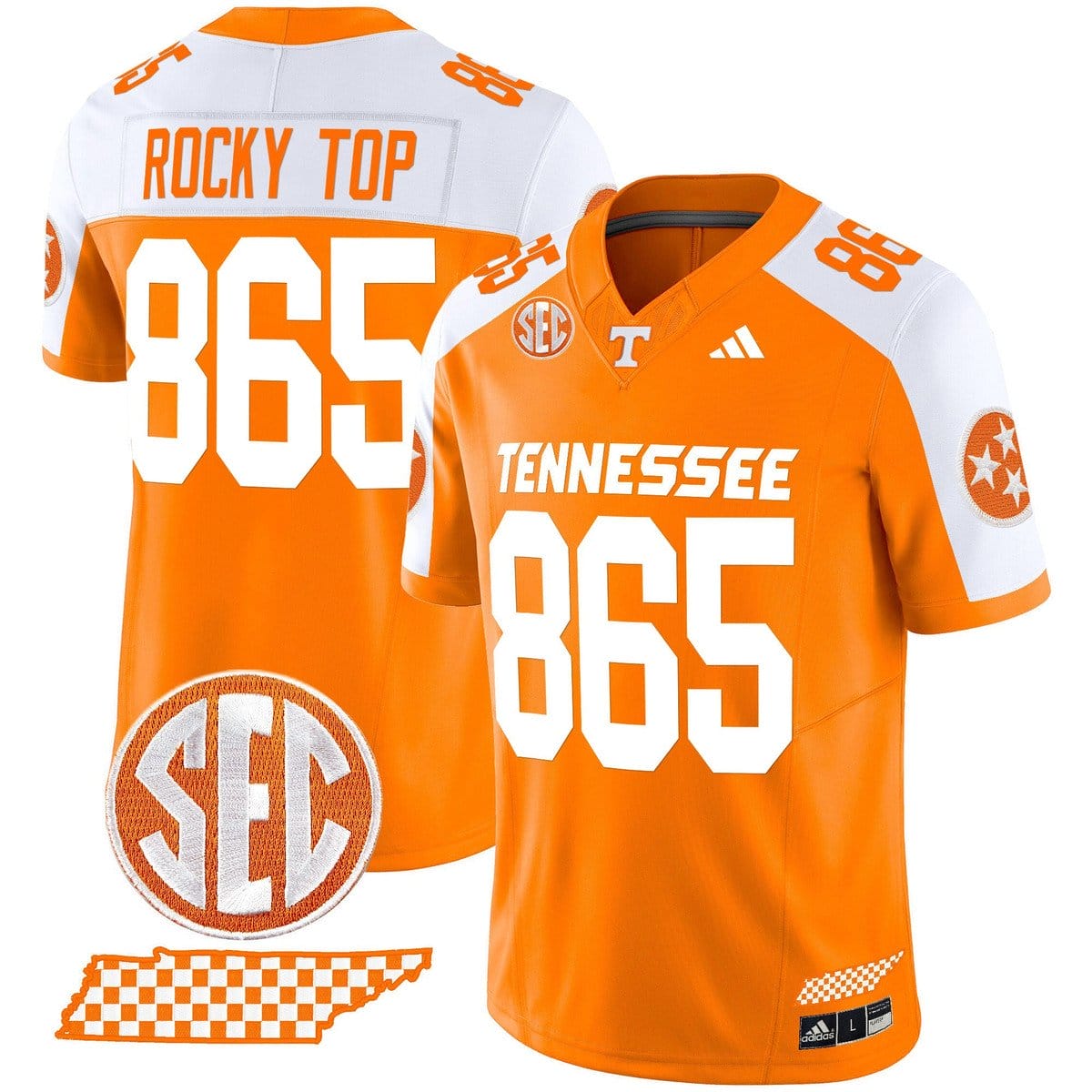 Rocky Top Jersey #865 Tennessee Vols Rebrand 2026 Checkerboard - Image 4
