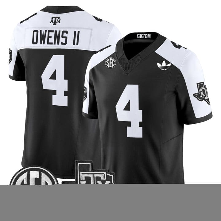 Rueben Owens II Jersey #4 Texas A&M Aggies 2025 Vapor V2 Stitched - Image 3