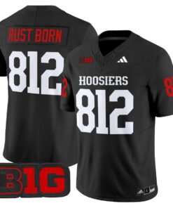 Rust Born Jersey #812 Indiana Hoosiers 2025 Limited Stitched
