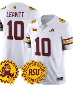 Sam Leavitt Jersey #10 Arizona State Sun Devils 1975 Throwback Stitched 5 Sam Leavitt Jersey 10 Arizona State Sun Devils 1975 Throwback Stitched White
