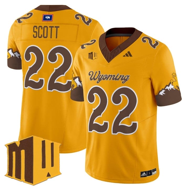 Sam Scott Jersey #22 Wyoming Cowboys 2025 Vapor Limited Stitched - Image 4