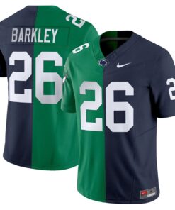 Saquon Barkley Jersey #26 Penn State Nittany Lions Split Stitched 4 Saquon Barkley Eagles Jersey 26 Penn State Nittany Lions Split Stitched
