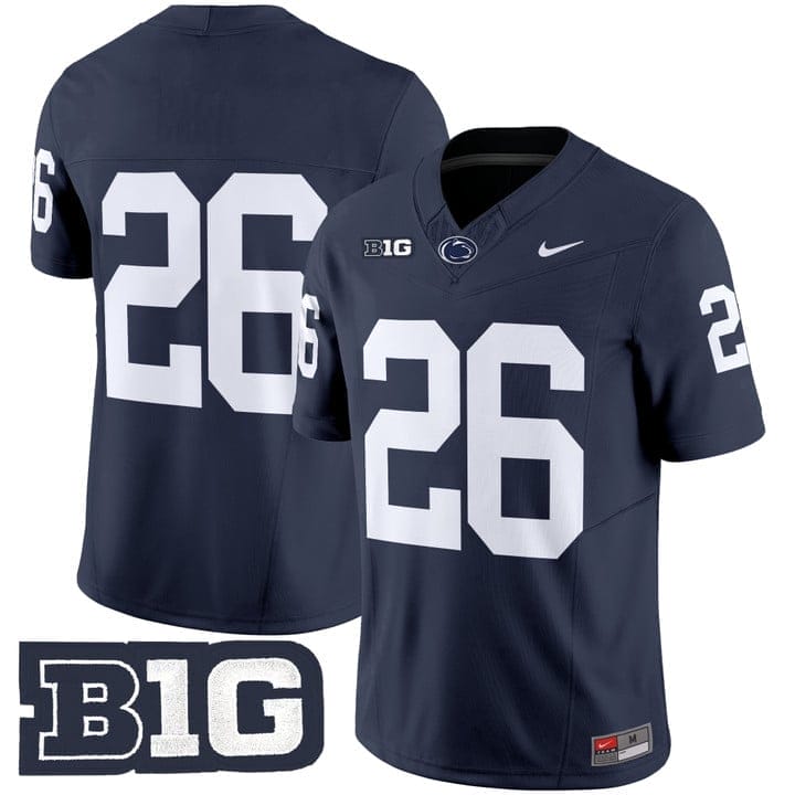 Saquon Barkley Jersey #26 No Name Penn State Nittany Lions 2025 Stitched 2 Saquon Barkley Jersey #26 No Name Penn State Nittany Lions 2025 Stitched - Image 2
