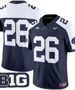 Saquon Barkley Jersey #26 No Name Penn State Nittany Lions 2025 Stitched 5 Saquon Barkley Jersey 26 No Name Penn State Nittany Lions 2025 Stitched Navy Alter