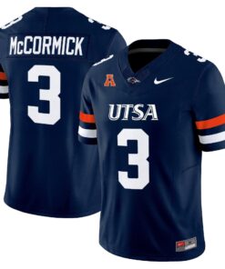 Sincere McCormick Jersey #3 UTSA Roadrunners 2025 Vapor Limited Stitched 4 Sincere McCormick Jersey 3 UTSA Roadrunners 2025 Vapor Limited Stitched Navy 24e6423c 45bf 4a11 8814 695f90f329a3