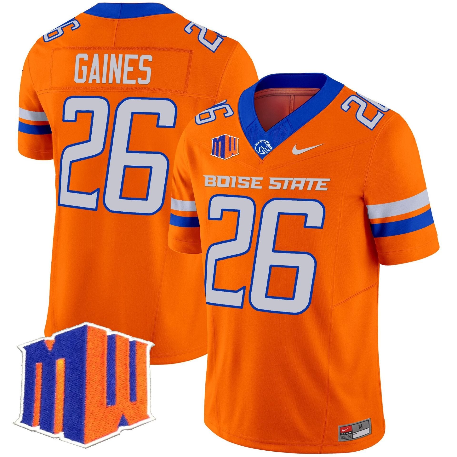 Sire Gaines Jersey #26 Boise State Broncos 2025 Vapor Stitched - Image 4