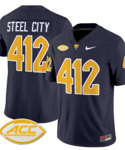 Steel City Jersey 412 Pittsburgh Panthers 2025 Limited Stitched Navy