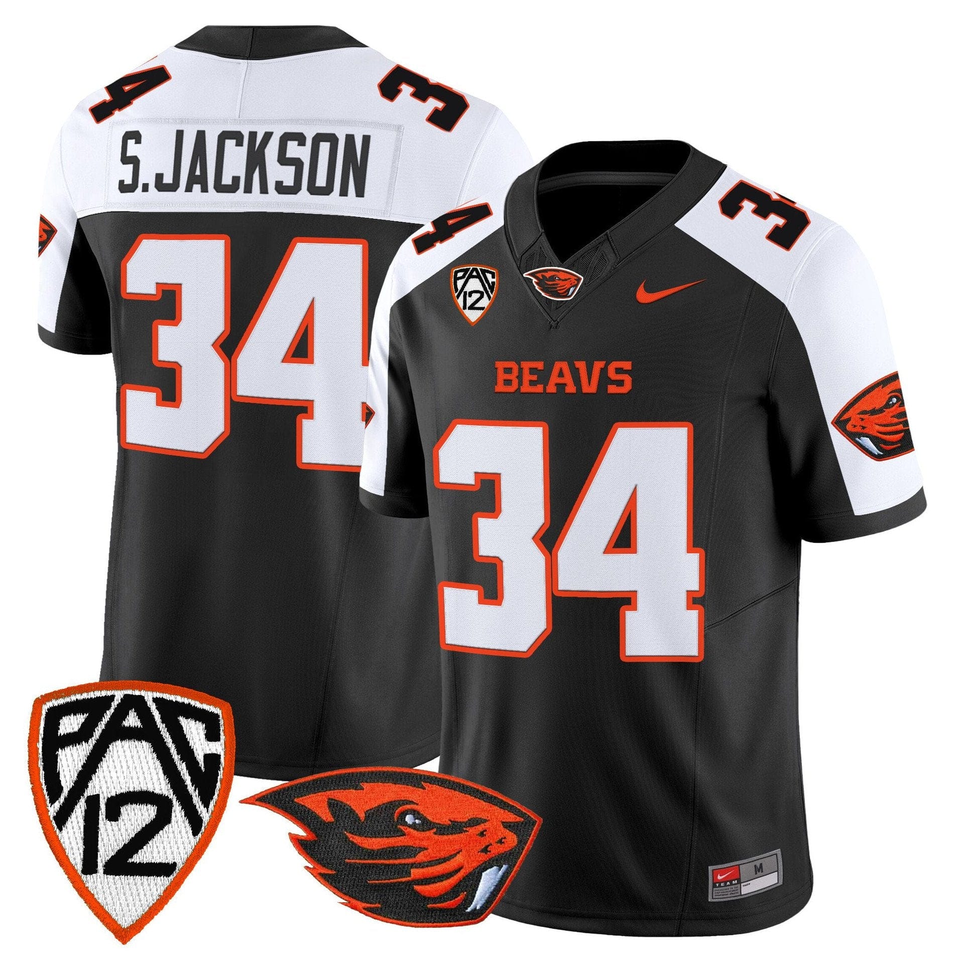 Steven Jackson Jersey #34 Oregon State Beavers 2025 Limited Stitched - Image 3