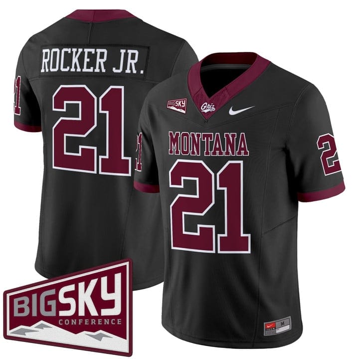 Stevie Rocker Jr Jersey 21 Montana Grizzlies 2025 Vapor Stitched Black 0a63977f ad9d 454b 98ea e55fc221c2d2