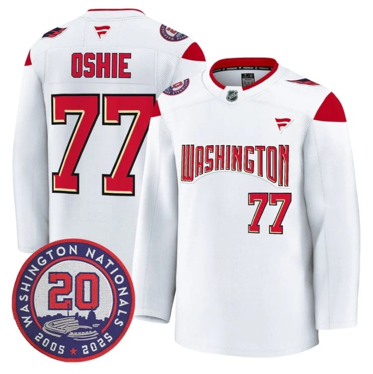 T.J.OshieJersey 77WashingtonCapitals20thAnniversarySeasonsStitched