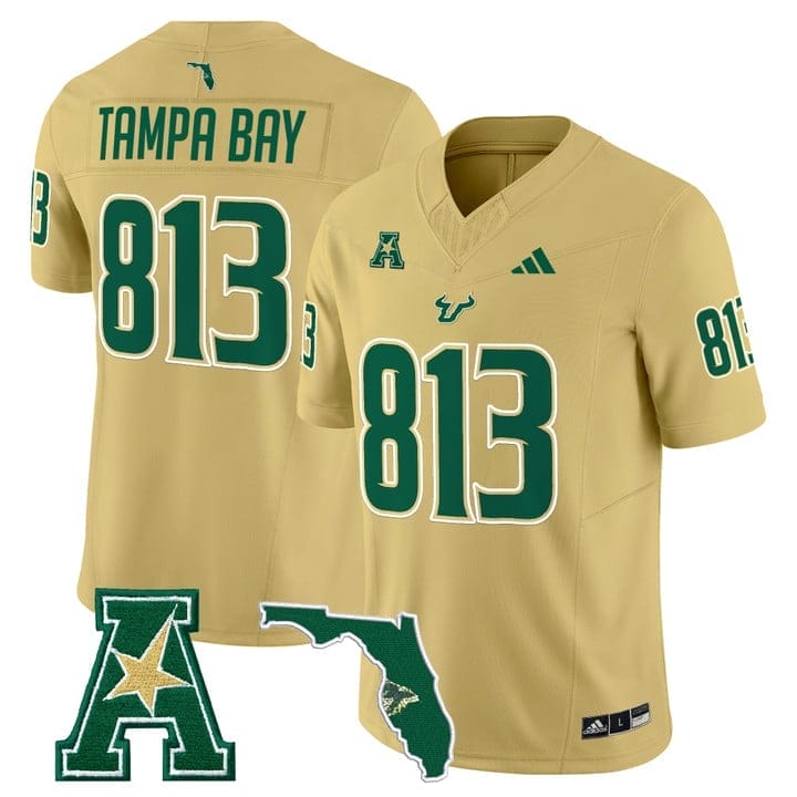 Tampa Bay Jersey #813 South Florida Bulls 2025 Vapor Limited Stitched 5 Tampa Bay Jersey #813 South Florida Bulls 2025 Vapor Limited Stitched - Image 5