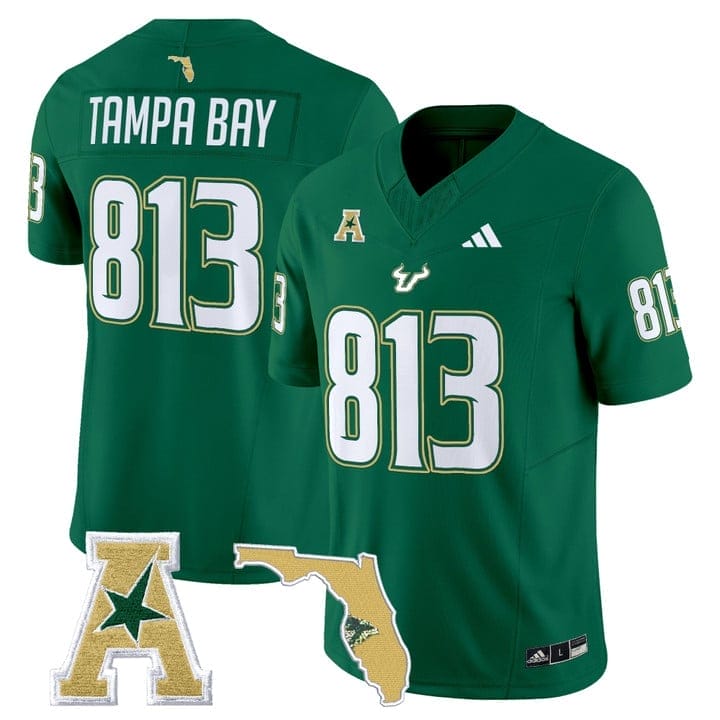 Tampa Bay Jersey #813 South Florida Bulls 2025 Vapor Limited Stitched 4 Tampa Bay Jersey #813 South Florida Bulls 2025 Vapor Limited Stitched - Image 4