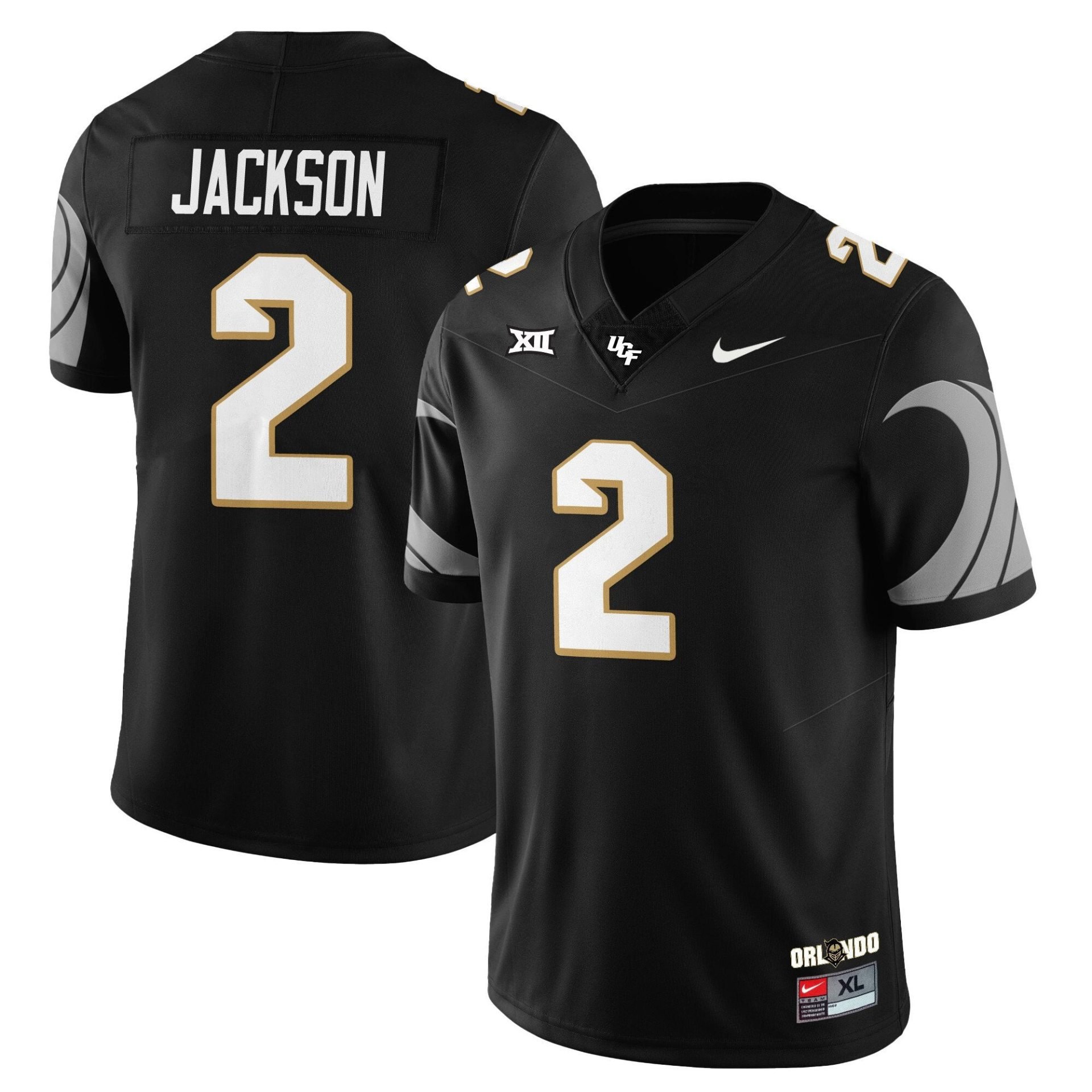 Tayven Jackson Jersey 2 UCF Football 2025 Core Uniforms Stitched Black da29ccbe 879e 48f8 9505 0d7b01d0938b