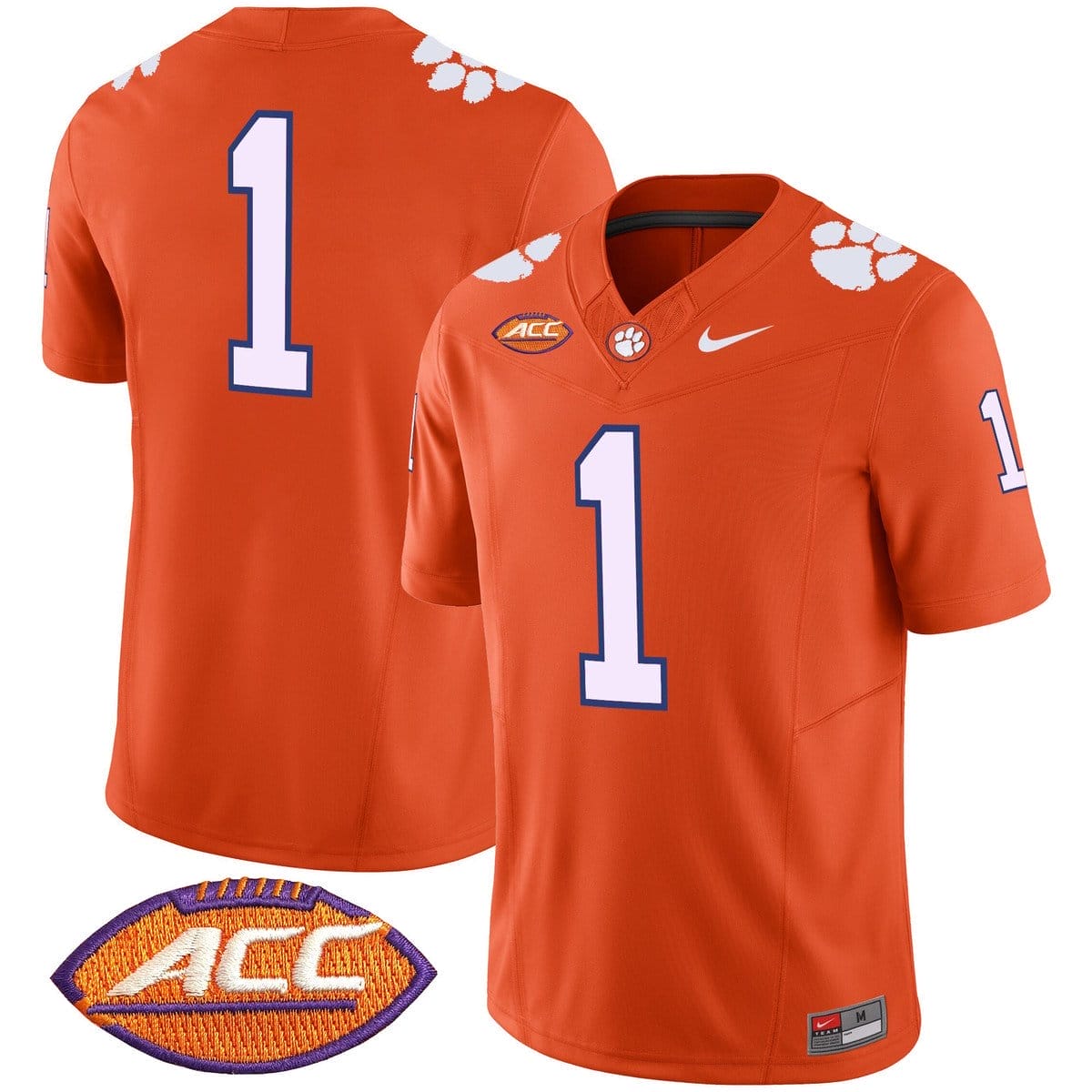 Team Jersey #1 Clemson Tigers 2025 Vapor Limited Stitched - Image 5
