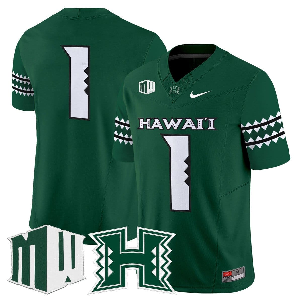Team Jersey #1 Hawai'i Rainbow Warriors 2025 Vapor Stitched - Image 3