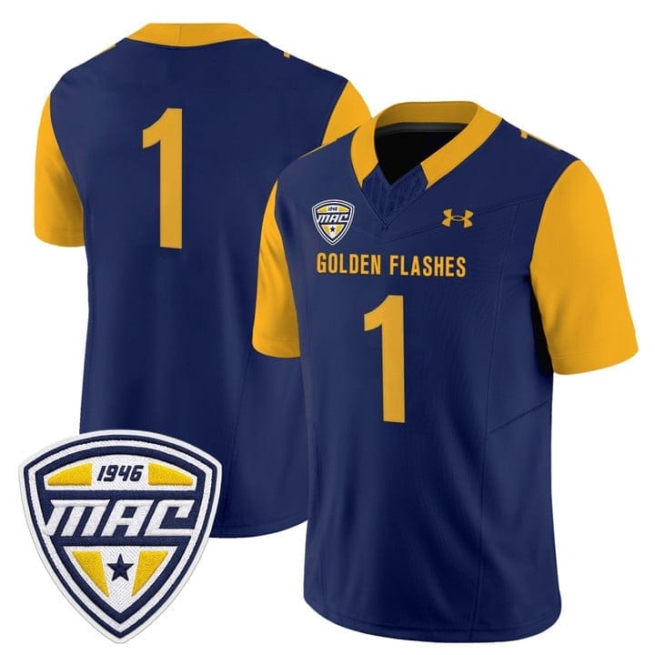 Team Jersey #1 Kent State Golden Flashes 2025 Limited Stitched 5 Team Jersey #1 Kent State Golden Flashes 2025 Limited Stitched - Image 5