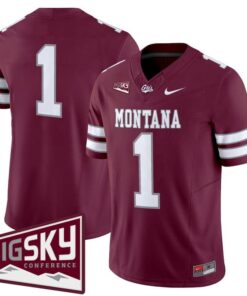 Team Jersey 1 Montana Grizzlies 2025 Vapor Limited Stitched Maroon