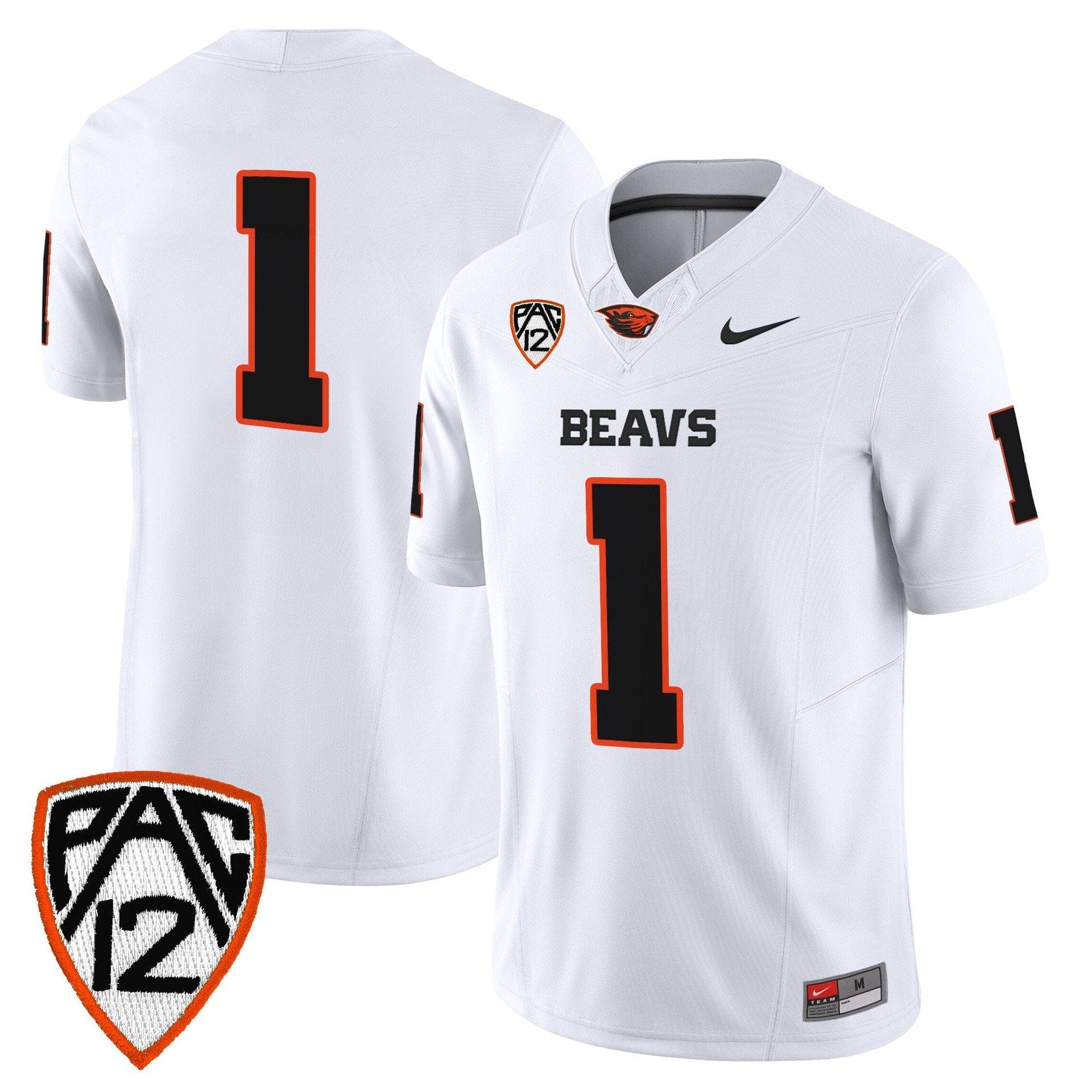 Team Jersey #1 Oregon State Beavers 2025 Limited Stitched Orange Alter 2 Team Jersey #1 Oregon State Beavers 2025 Limited Stitched Orange Alter - Image 2