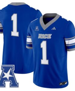 Team Jersey 1 Rice Owls 2025 Vapor Limited Stitched Light Blue
