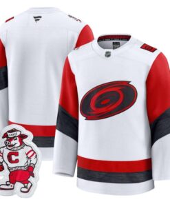 Team Jersey Carolina Hurricanes 2025 26 Premium Stitched White Away