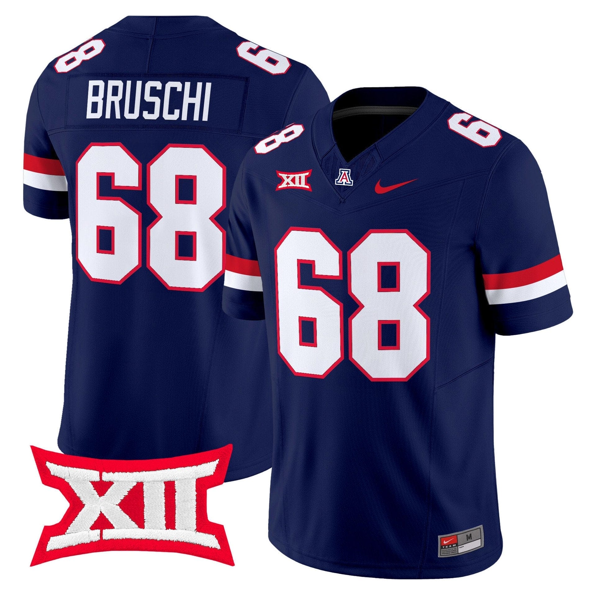 Tedy Bruschi Jersey #68 Arizona Wildcats 2025 Limited Stitched 3 Tedy Bruschi Jersey #68 Arizona Wildcats 2025 Limited Stitched - Image 3