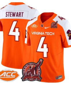 Terion Stewart Jersey 4 Virginia Tech Hokies Coach Frank Beamer 2025 Orange Alter