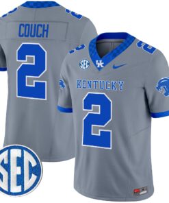 Tim Couch Jersey #2 Kentucky Wildcats 2025 Limited Stitched 8 Tim Couch Jersey 2 Kentucky Wildcats 2025 Limited Stitched Gray