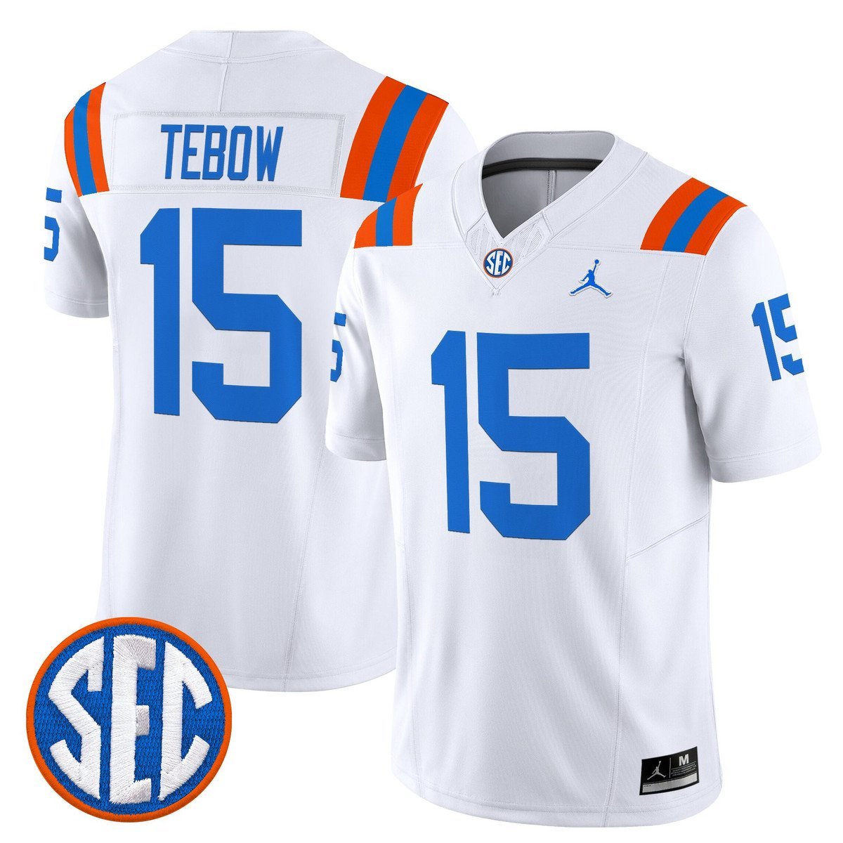 Tim Tebow Jersey 15 Florida Gators 1960s Throwback Vapor Limited White