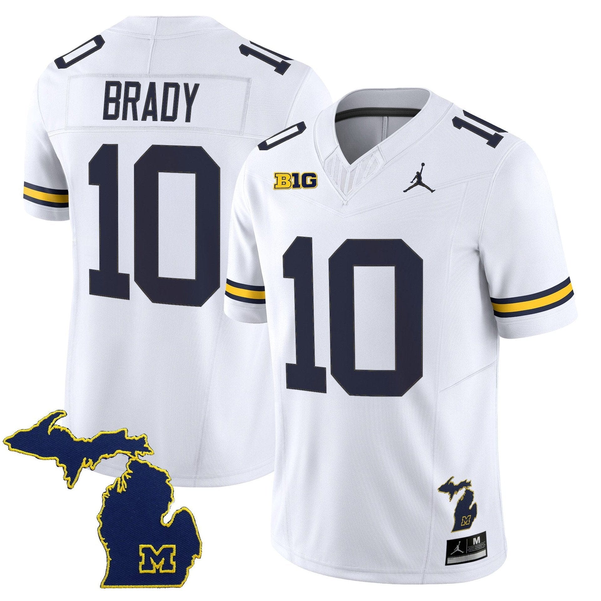 Tom Brady Jersey 10 Michigan Wolverines 2025 Limited V2 Stitched White 63683d9d 8580 40ed b94a 24e2ec9a150b