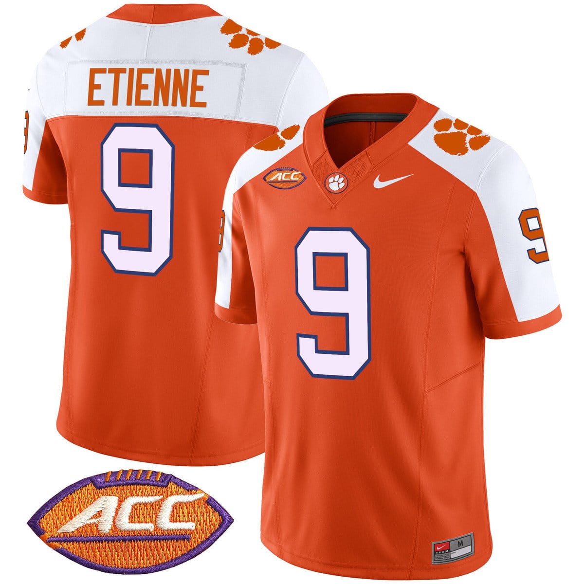 Travis Etienne Jersey #9 Clemson Tigers 2025 Vapor Limited Stitched - Image 4