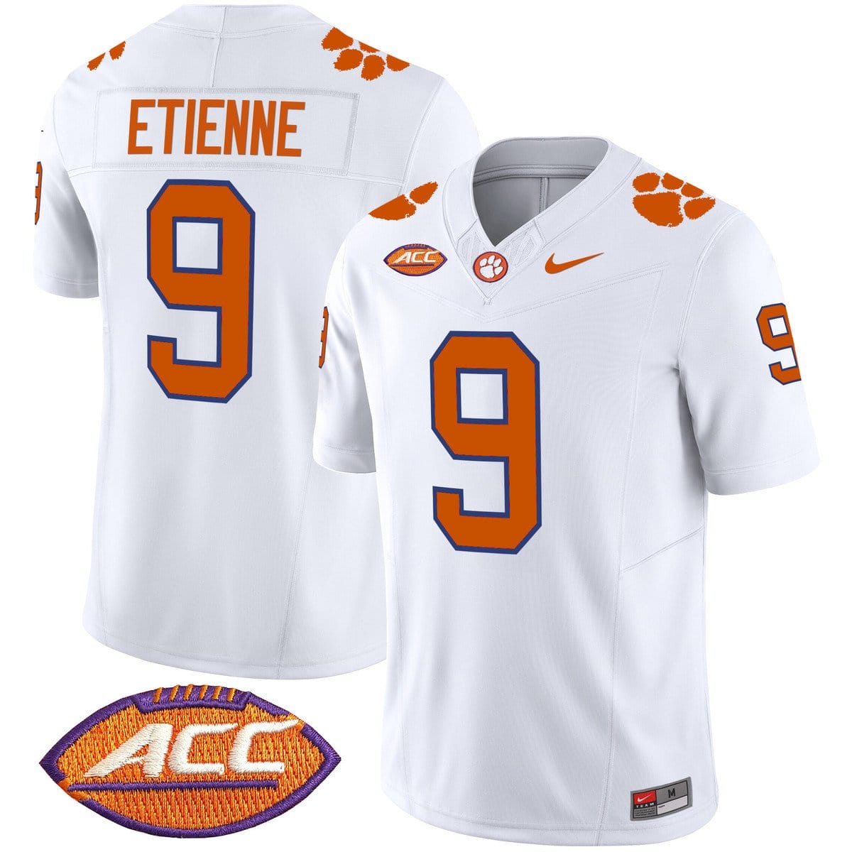 Travis Etienne Jersey #9 Clemson Tigers 2025 Vapor Limited Stitched - Image 2