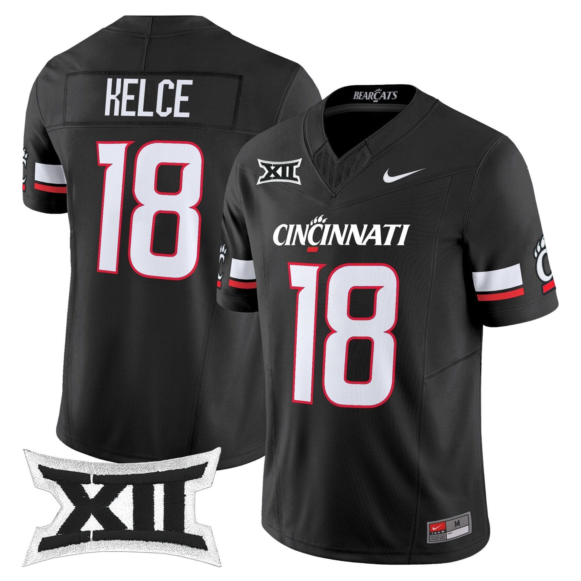 Travis Kelce Jersey 18 Cincinnati Bearcats 2025 Vapor Limited Stitched Black 00ddded1 e294 4dcb 99a0 13a41848236b