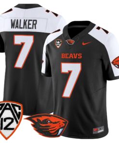 Trent Walker Jersey #7 Oregon State Beavers 2025 Limited Stitched 7 Trent Walker Jersey 7 Oregon State Beavers 2025 Limited Stitched Black Alter