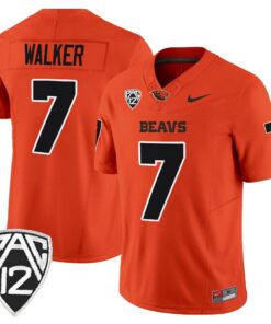 Trent Walker Jersey #7 Oregon State Beavers 2025 Limited Stitched 9 Trent Walker Jersey 7 Oregon State Beavers 2025 Limited Stitched Orange