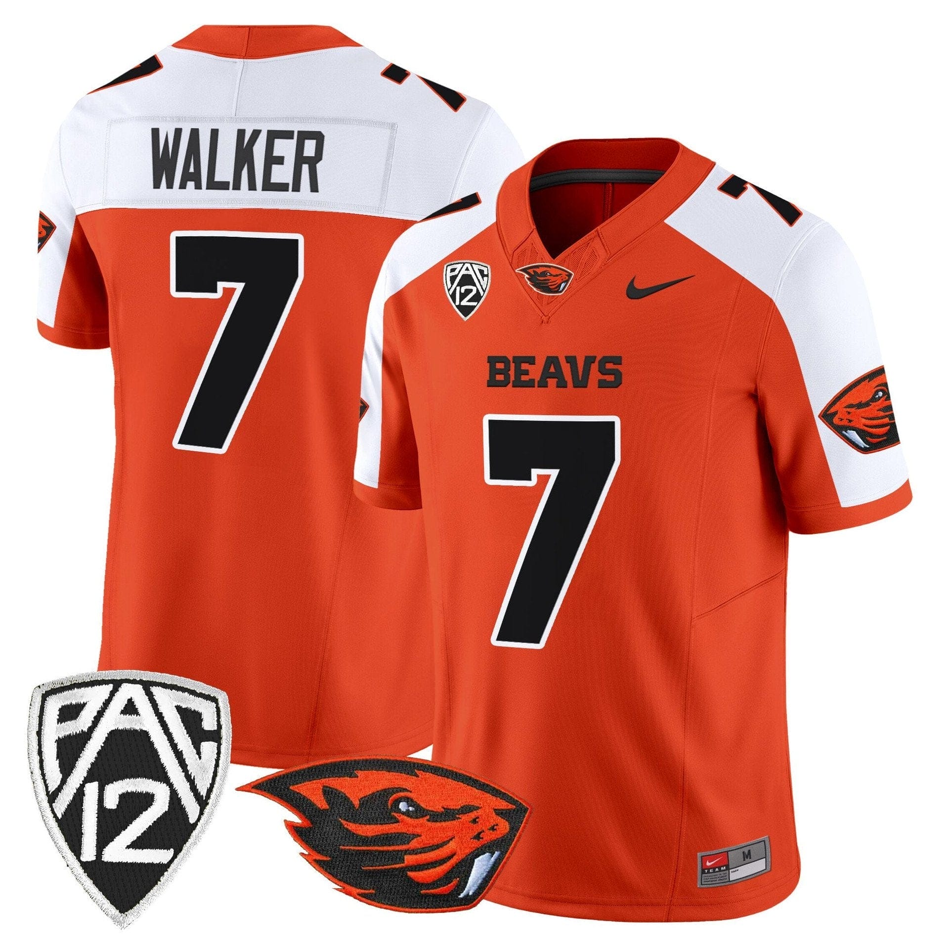 Trent Walker Jersey #7 Oregon State Beavers 2025 Limited Stitched 4 Trent Walker Jersey #7 Oregon State Beavers 2025 Limited Stitched - Image 4