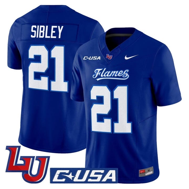 Treon Sibley Jersey #21 Liberty Flames 2025 Vapor Limited Stitched 2 Treon Sibley Jersey #21 Liberty Flames 2025 Vapor Limited Stitched - Image 2