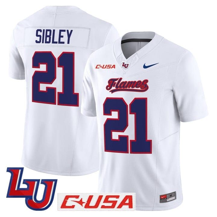 Treon Sibley Jersey #21 Liberty Flames 2025 Vapor Limited Stitched 1 Treon Sibley Jersey #21 Liberty Flames 2025 Vapor Limited Stitched