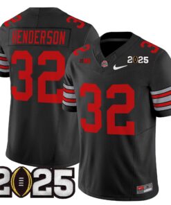 Treveyon Henderson Jersey #32 Ohio State Heritage Stripe 2025 CFP Final