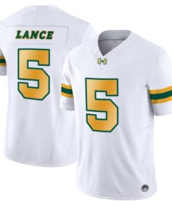 Alternative view of Trey Lance Jersey #5 North Dakota State Bison Limited Stitched