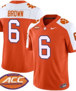 Tyler Brown Jersey 6 Clemson Tigers 2025 Vapor Limited Stitched Orange Alter a27593c3 d803 40a4 9e25 2c00695d0807