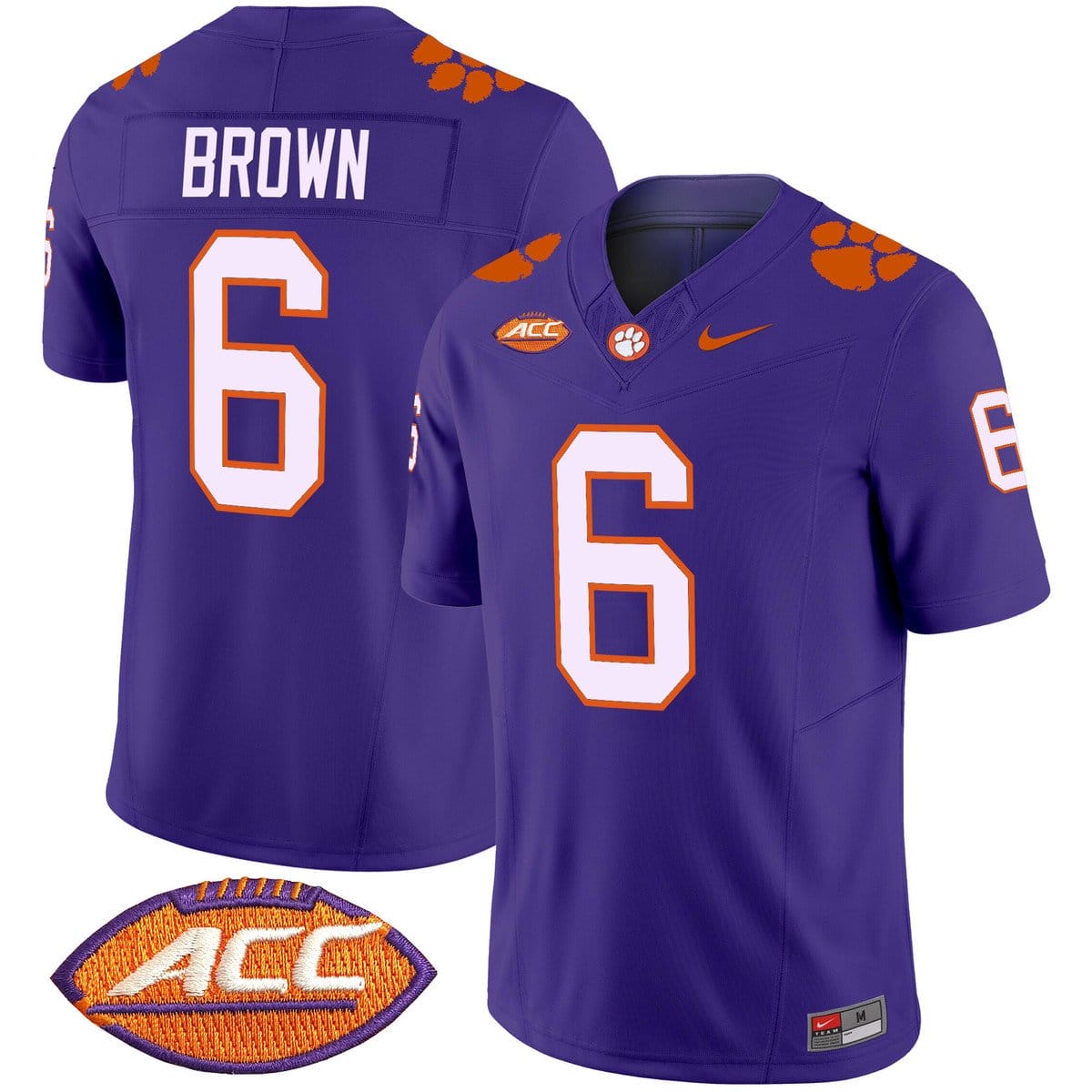 Tyler Brown Jersey #6 Clemson Tigers 2025 Vapor Limited Stitched - Image 6