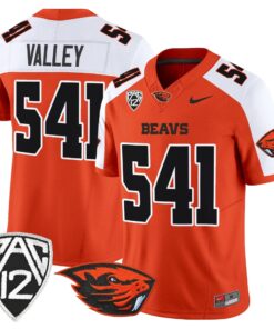 Valley Jersey #541 Oregon State Beavers 2025 Limited Stitched 8 Valley Jersey 541 Oregon State Beavers 2025 Limited Stitched Orange Alter