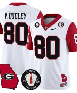 Vince Dooley Jersey 80 Georgia Bulldogs 2025 Limited Stitched White 967fed7c 720a 478f 93ee 85475234f8fc