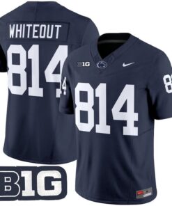 WHITEOUT Jersey #814 Penn State Vapor Limited 2025 Stitched 5 WHITEOUT Jersey 814 Penn State Vapor Limited 2025 Stitched Navy