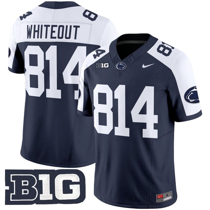 WHITEOUT Jersey #814 Penn State Vapor Limited 2025 Stitched 2 WHITEOUT Jersey #814 Penn State Vapor Limited 2025 Stitched - Image 2