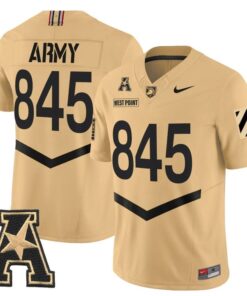 West Point Jersey 845 Army Black Knights 2025 Vapor Stitched Tan
